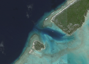 Vue satellite de l'anse Amyot - Toau